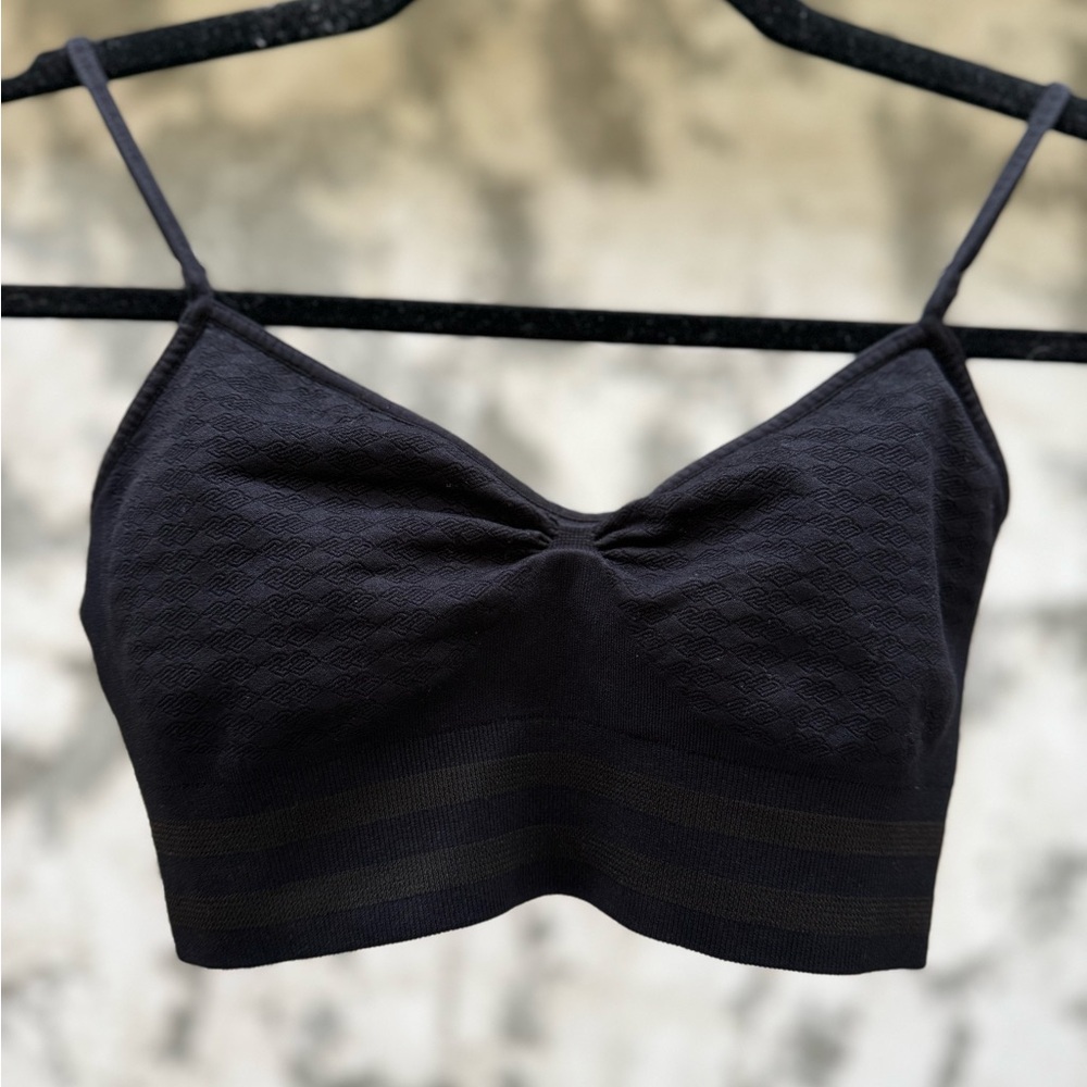 BEBE Black bralette Girls 10/12 - Picture 1 of 5